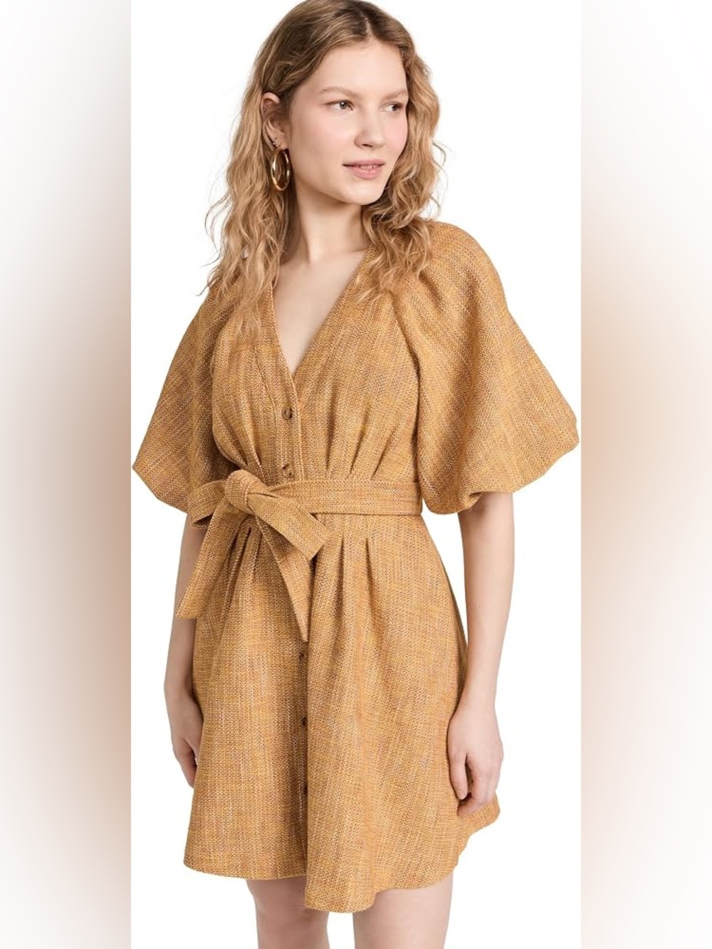 Shoshanna Women's Camero Tie Waist Tweed Mini Dress Mini size 4